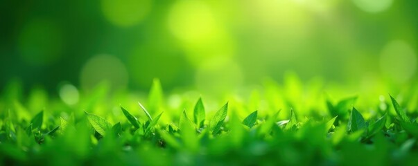 Green bokeh background, vibrant grass, Earth's fragility , fauna, earth