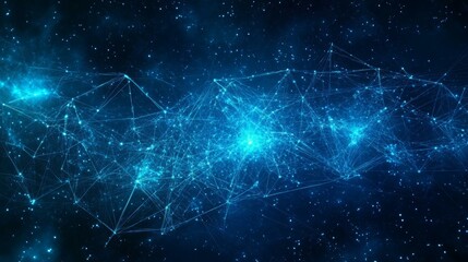 Fototapeta premium Abstract Network Structure in Space