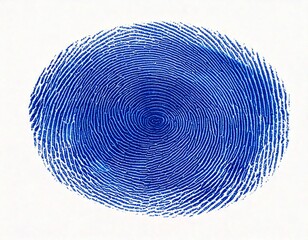 blue fingerprint vector