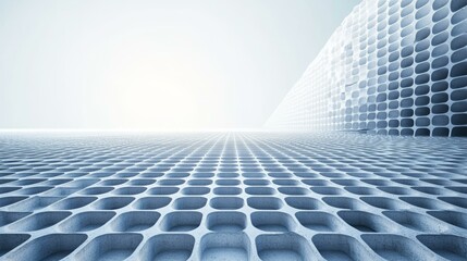Naklejka premium Abstract Futuristic Architectural Perspective