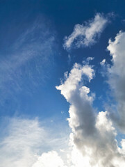 Obraz premium Gorgeous Unique and Dramatic Winter Sky and Clouds over City of England Great Britain. High Angle Aerial Footage Was Captured with drone's Camera from High Altitude