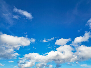 Obraz premium Gorgeous Unique and Dramatic Winter Sky and Clouds over City of England Great Britain. High Angle Aerial Footage Was Captured with drone's Camera from High Altitude