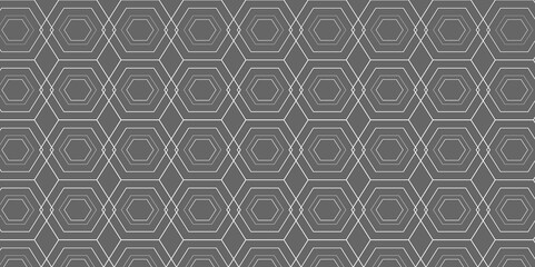 Fototapeta premium Luxury hexagonal abstract gray metal background with white light lines. Dark 3d geometric texture illustration. stunning gray hexagon patterns a 3d geometric exploration of modern design. 