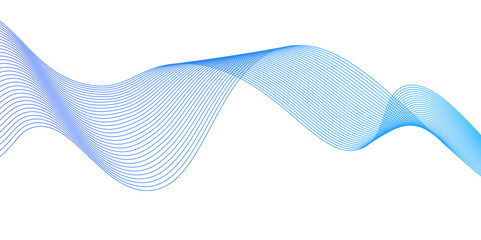 Abstract blend blue wave line science and technology futuristic blue waves,Modern technology background.  Abstract frequency sound wave lines and twisted curve lines background. Line art striped graph