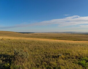 Wide and expansive spaces featuring elements like a wide horizon, open field, and panoramic view representing vastness, freedom, and open spaces.
