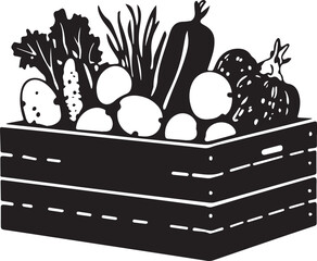 Fresh organic vegetable vector