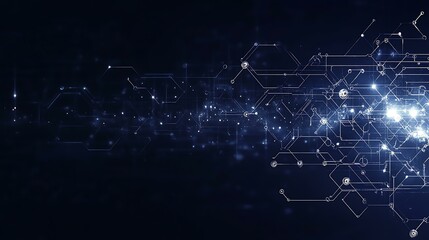 Obraz premium Abstract Technology Circuit Network Background Design