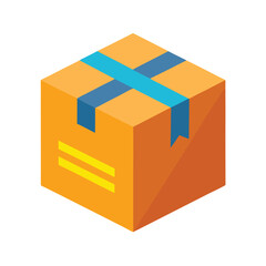 Box Package Vector Illustration - Cartoon, Clipart & Line Art Designs for Print.eps