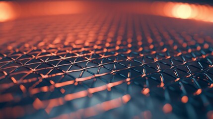 Obraz premium Focus on Precision: Tennis Racket Grip with Intense Match Background