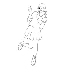 girl with a cup of tea