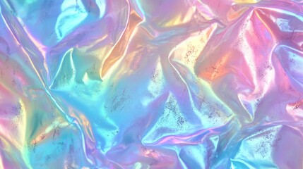 Fototapeta premium Abstract iridescent fabric texture