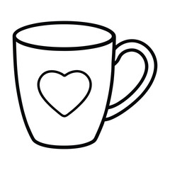  happy valentine's day coffee cup with heart