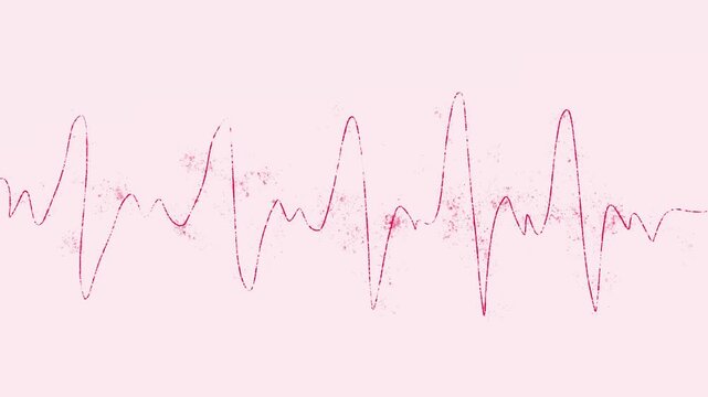 heart beat cardiogram video