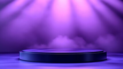 Purple Gradient Stage Empty Product Showcase