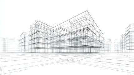 Fototapeta premium Architectural Design of Modern Buildings