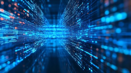 Abstract Digital Data Flow Visualization