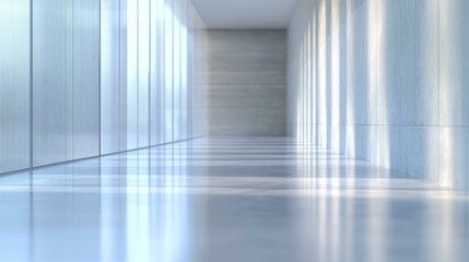 Fototapeta premium Modern Minimalist Corridor Interior Design