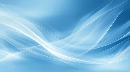 Abstract Light Blue Background with Smooth Lines
