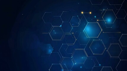 Obraz premium Abstract Hexagonal Geometric Background Design