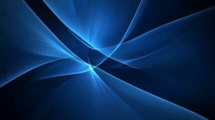 Abstract Blue Light Lines Background Design