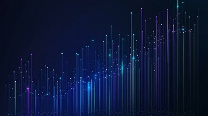 Abstract Digital Data Visualization Chart