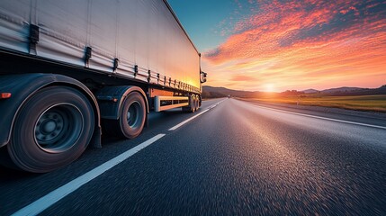 Majestic Sunset Highway Trucking