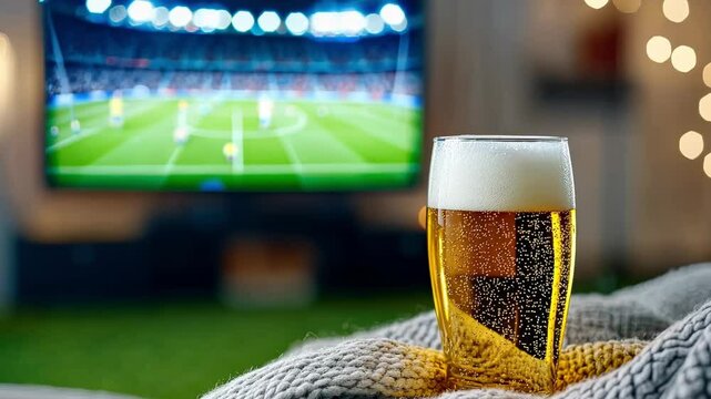 Beer football alcohol drinks sports fan TV commercial