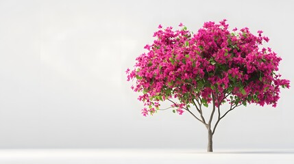 Obraz premium Bougainvillea tree blossoms vibrant pink flowers