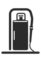 Minimalist Gas Pump Icon Vector Illustration