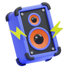 PNG 3D sound system illustration isolated on a white background © sonisokell