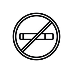 no smoking icon vector design in trendy style