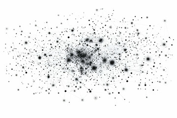 Obraz premium Abstract digital network background with connected dots and lines
