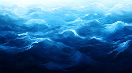 Obraz premium Abstract Blue Sea, Abstract