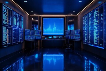 Blue Light Network Control Center Business Interior