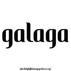 modern geometric sans serif futuristic font alphabet vector set