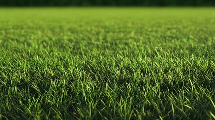 Fototapeta premium Vibrant Green Grass Texture of Pristine Football Field