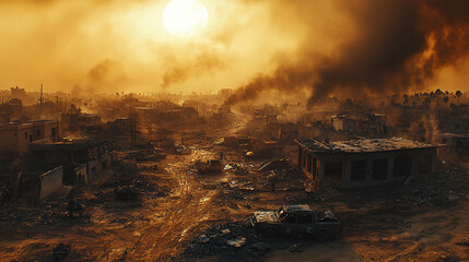 Sudans Desolate Ruins: A Photorealistic Portrait of Wars Aftermath