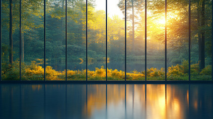 A modern glass facade reflecting the sky and urban environment symbolizes transparency innovation and sustainability in architecture a metaphor for openness progress and cutting-edge business solution