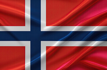 Obraz premium norwegian flag for national Day or Independence Day of norwegia