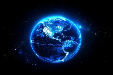 Obraz premium North America City Lights from Space at Night3