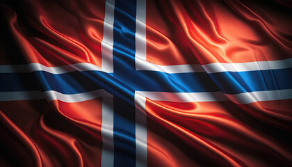 norwegian flag for national Day or Independence Day of norwegia
