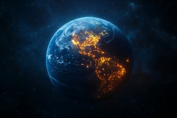 Earth City Lights at Night from Space30