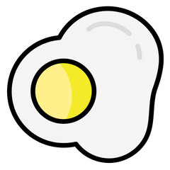 Delicious food in summer colored icon pack