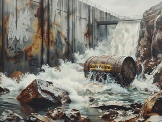 Fototapeta premium barrel labeled 