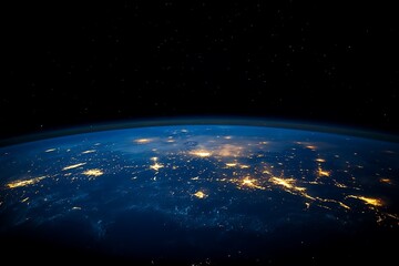 Fototapeta premium Earth City Lights at Night from Space14