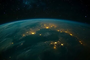 Fototapeta premium Earth City Lights at Night from Space24