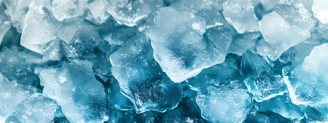 Kristallklare Eisstruktur