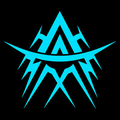 AC, CA, A, C abstract letters logo monogram