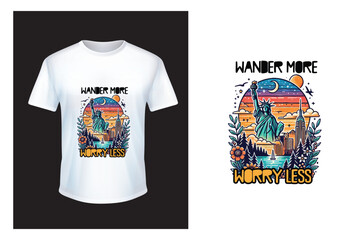 Stylish Travel Quote T-Shirt Designs for Wanderers