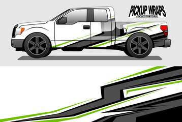 Graphic pickup vinyl wrap sticker design
